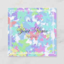 Tarjeta de Visita - Mariposas Quadratische Visitenkarte