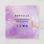 Tarjeta de Visita Moderna Telefonnummerkarte (Rückseite)