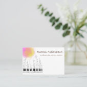 Tarjeta de visita música visitenkarte (Stehend Vorderseite)