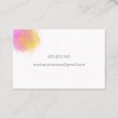 Tarjeta de visita música visitenkarte (Rückseite)