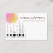 Tarjeta de visita música visitenkarte (Vorderseite)