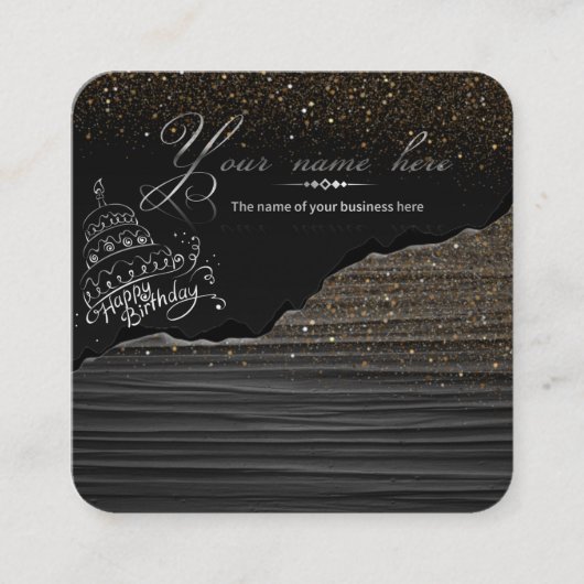 TARJETA DE VISITA pastelería Quadratische Visitenkarte (Vorderseite)