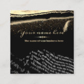 tarjeta de visita personalizada para escritor quadratische visitenkarte (Vorderseite)