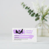 Tarjeta De Visita Pet Care / Sitting services / P Visitenkarte (Stehend Vorderseite)