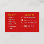 Tarjeta de visita visitenkarte (Rückseite)