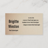 Tarjeta de visita visitenkarte (Rückseite)