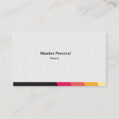 Tarjeta de visita visitenkarte (Rückseite)