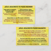 Tarjeta del Evangelio - Español RVR 1909 Visitenkarte (Vorne/Hinten)