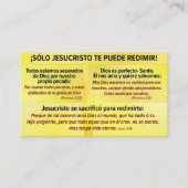 Tarjeta del Evangelio - Español RVR 1909 Visitenkarte (Vorderseite)