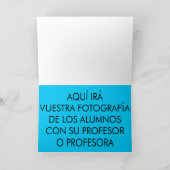 Tarjeta doble. Eres una profesora sobresaliente. Dankeskarte (Innenseite)