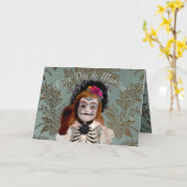 Tarjeta Elegante Día de Muertos Greeting (español) Karte (Gelbe Blume)