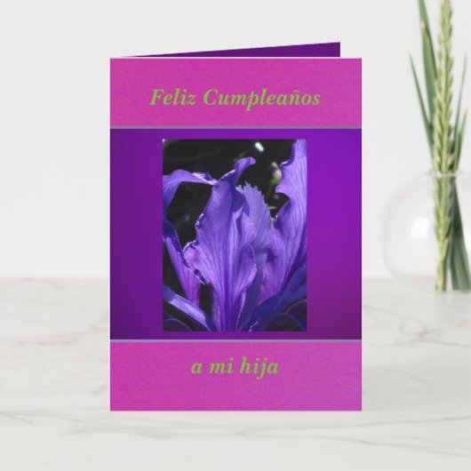 Tarjeta - Feliz Cumpleaños a mi hija Karte (Vorderseite)