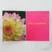 Tarjeta - Feliz Cumpleaños - Dalia Rosa-Amarilla Karte (Innenseite)