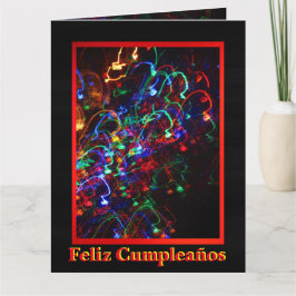 Tarjeta - Feliz Cumpleaños - Todas Luces en Color Karte