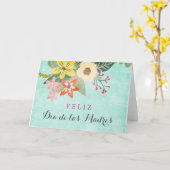 Tarjeta / Feliz Dia de las Madres Karte (Gelbe Blume)