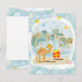 Tarjeta/invitación/saludo de Reyes Magos (Vorne/Hinten)