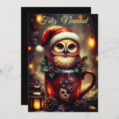 Tarjeta Navideña  Feiertagskarte (Vorne/Hinten)