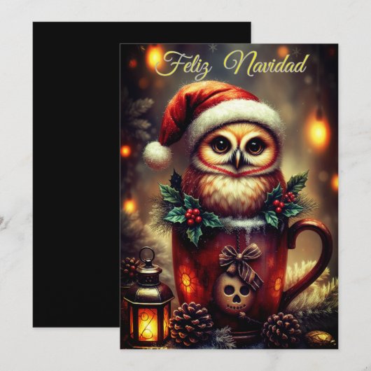 Tarjeta Navideña  Feiertagskarte (Vorne/Hinten)