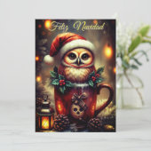 Tarjeta Navideña  Feiertagskarte (Stehend Vorderseite)