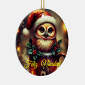 Tarjeta Navideña Keramik Ornament (Rechts)