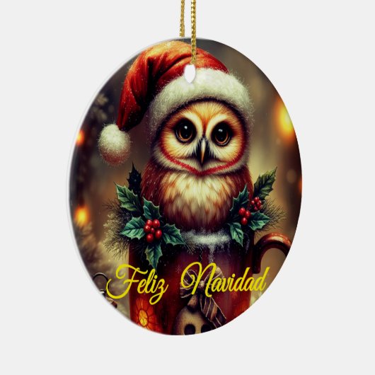 Tarjeta Navideña  Keramik Ornament (Rechts)