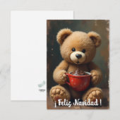 Tarjeta navideña Teddy #4 Dankeskarte (Vorne/Hinten)