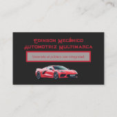 Tarjeta Negocios Mecánico Business Card Visitenkarte (Rückseite)