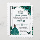 TARJETA PARA BODA O QUINCEAÑERA SAVE THE DATE (Vorne/Hinten)