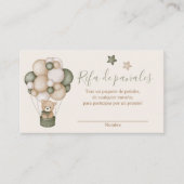 Tarjeta para Rifa de pañales Begleitkarte (Vorderseite)