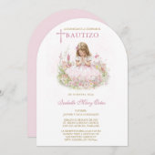 Tarjeta Personalizada Bautizo Niña Einladung (Vorne/Hinten)
