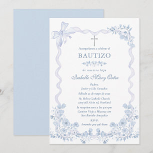 Tarjeta Personalizada Bautizo Niña Einladung