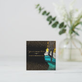 tarjeta personalizada de negocios de trajes quadratische visitenkarte (Stehend Vorderseite)