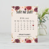 Tarjeta plana de reserva la fecha save the date (Stehend Vorderseite)