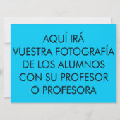 Tarjeta plana. Eres un profesor sobresaliente.  (Rückseite)
