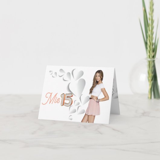 Tarjeta plegable mis 15 digital einladung (Vorderseite)