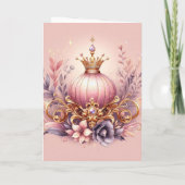 Tarjeta Plegada Princess Einladung (Rückseite)