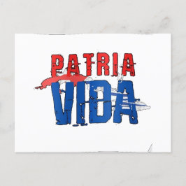 Tarjeta posta Patria y vida Postkarte