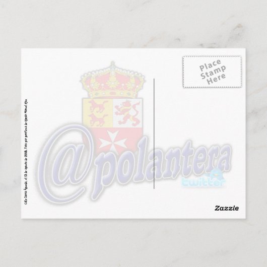 Tarjeta posta postkarte (Rückseite)