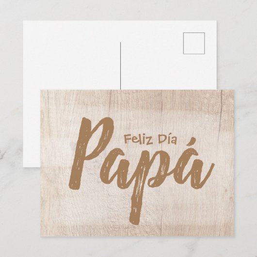 Tarjeta postalisch - Feliz Día Papá 02 Postkarte (Vorne/Hinten)