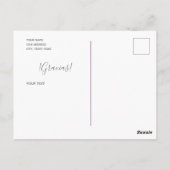 Tarjeta postalisch - ¡Gracias! -Custom Postkarte (Rückseite)