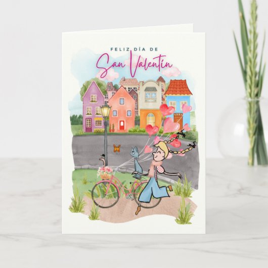 Tarjeta San Valentín Feiertagskarte (Vorderseite)