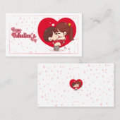 Tarjeta San Valentín Visitenkarte (Vorne/Hinten)