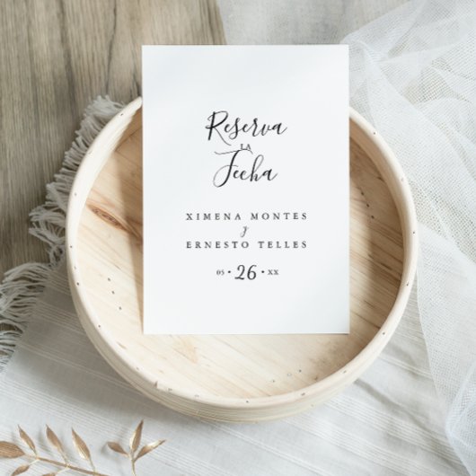 Tarjeta Sencilla de Reserva la fecha Postkarte