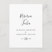 Tarjeta Sencilla de Reserva la fecha Postkarte (Vorderseite)