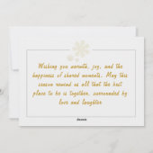 Tarjeta "Together is the B Feiertagskarte (Rückseite)