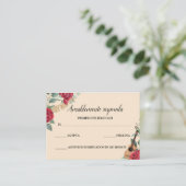 Tarjeta UAWG Burgundy Red Charra Einladung (Stehend Vorderseite)