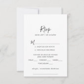 Tarjeta UAwg con Elección de Menú RSVP Karte (Vorderseite)