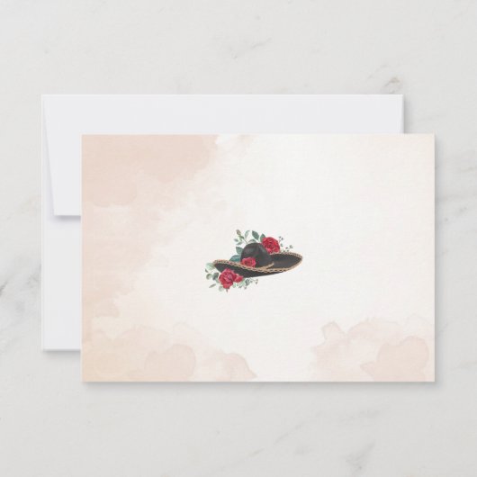 Tarjeta UAWG Mariachi Charra Wasserfarbkarte Dankeskarte (Rückseite)