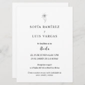 Tarjetas de boda en espanol einladung (Vorne/Hinten)