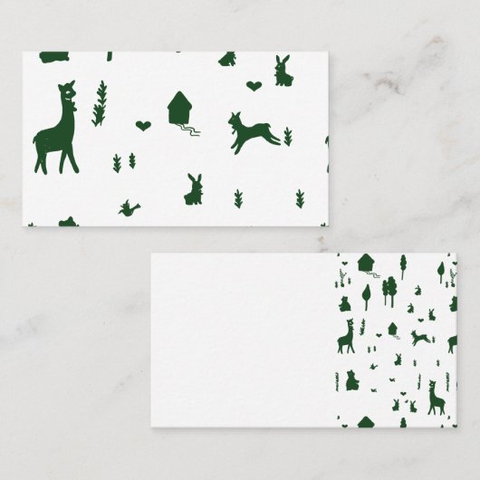 Tarjetas de invitación  visitenkarte (Vorne/Hinten)